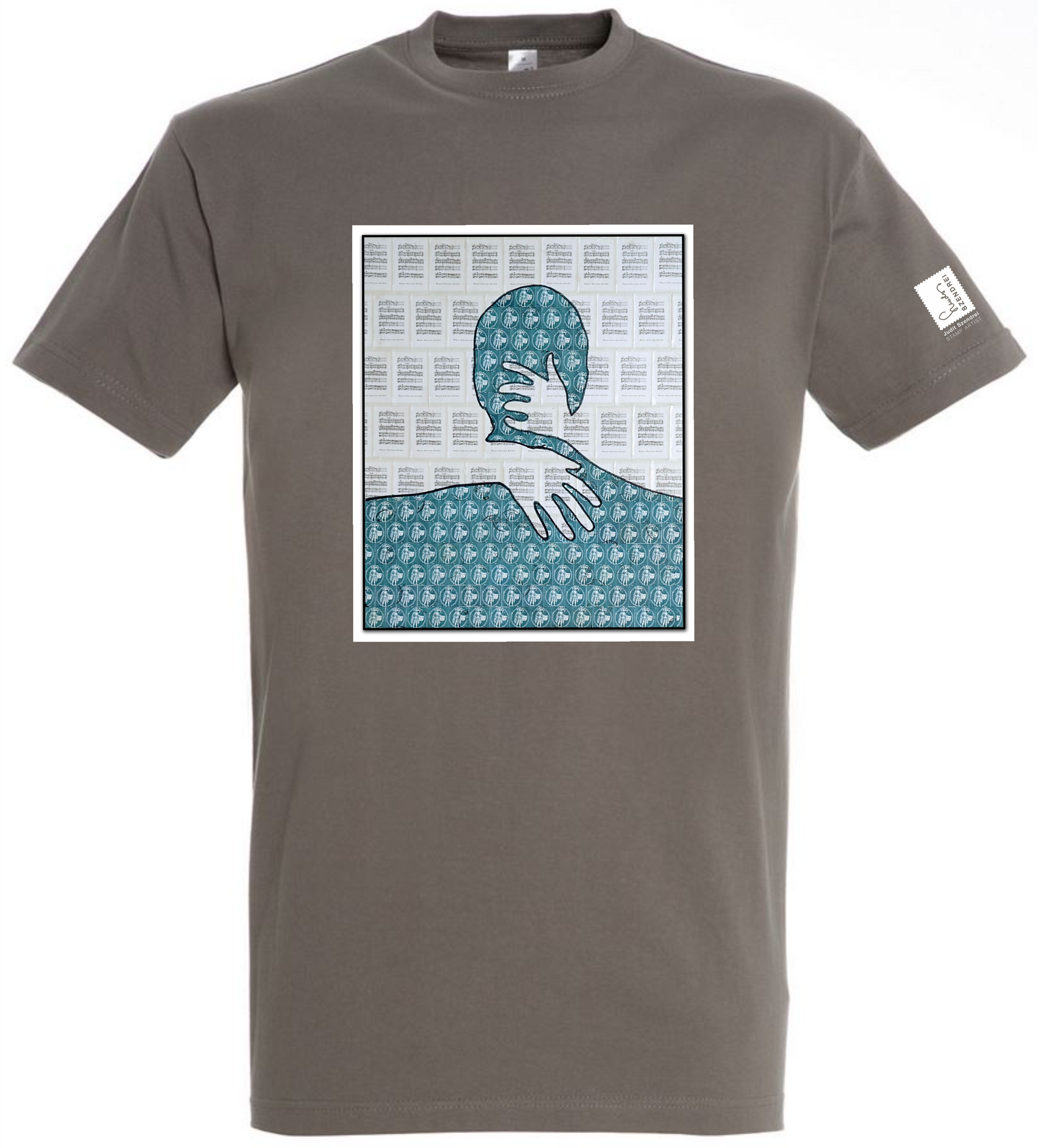 A zene átölel, mint két szerető kéz Férfi Póló