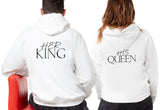 HER KING&HIS QUEEN - fehér pulóver