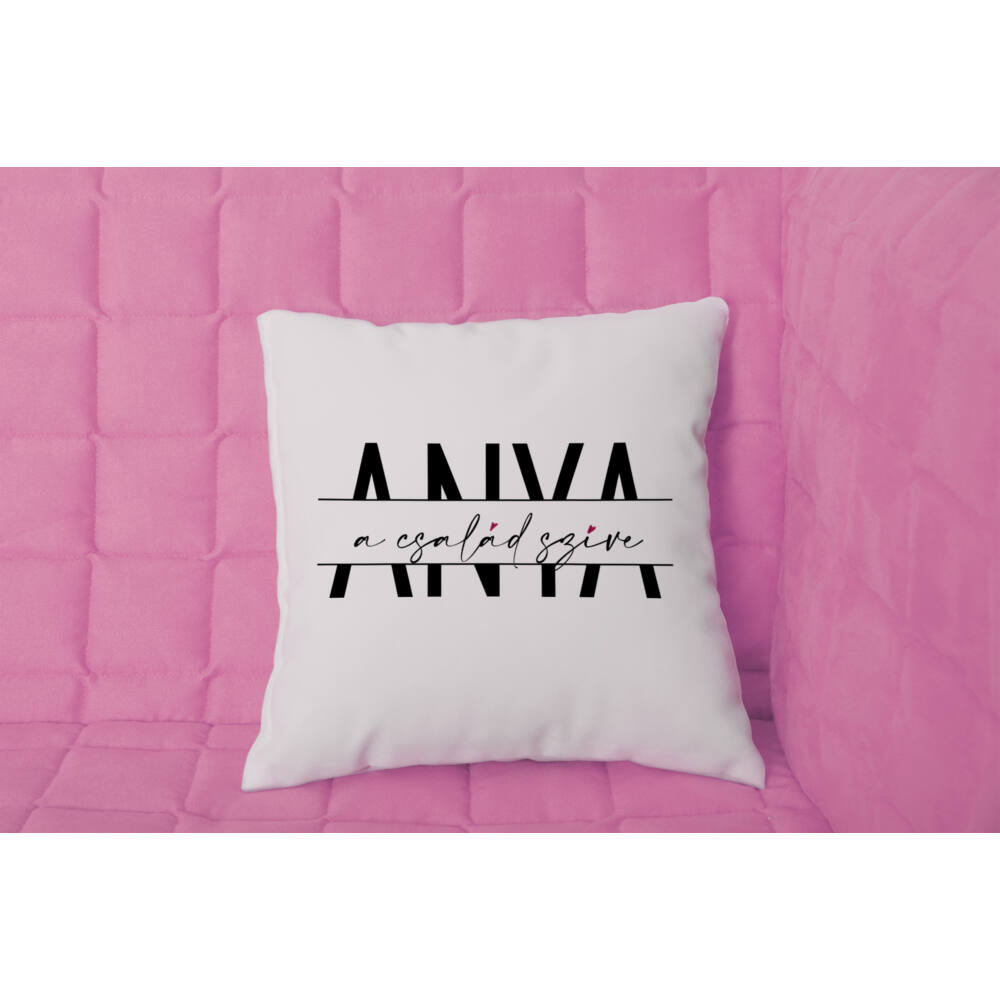 Anyák napi párna - Anya a család szíve párna