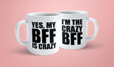 Crazy bff páros bögre
