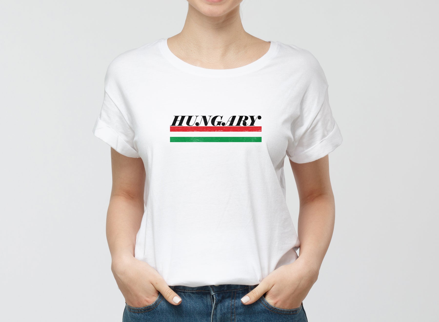 Hungary zászlós női póló
