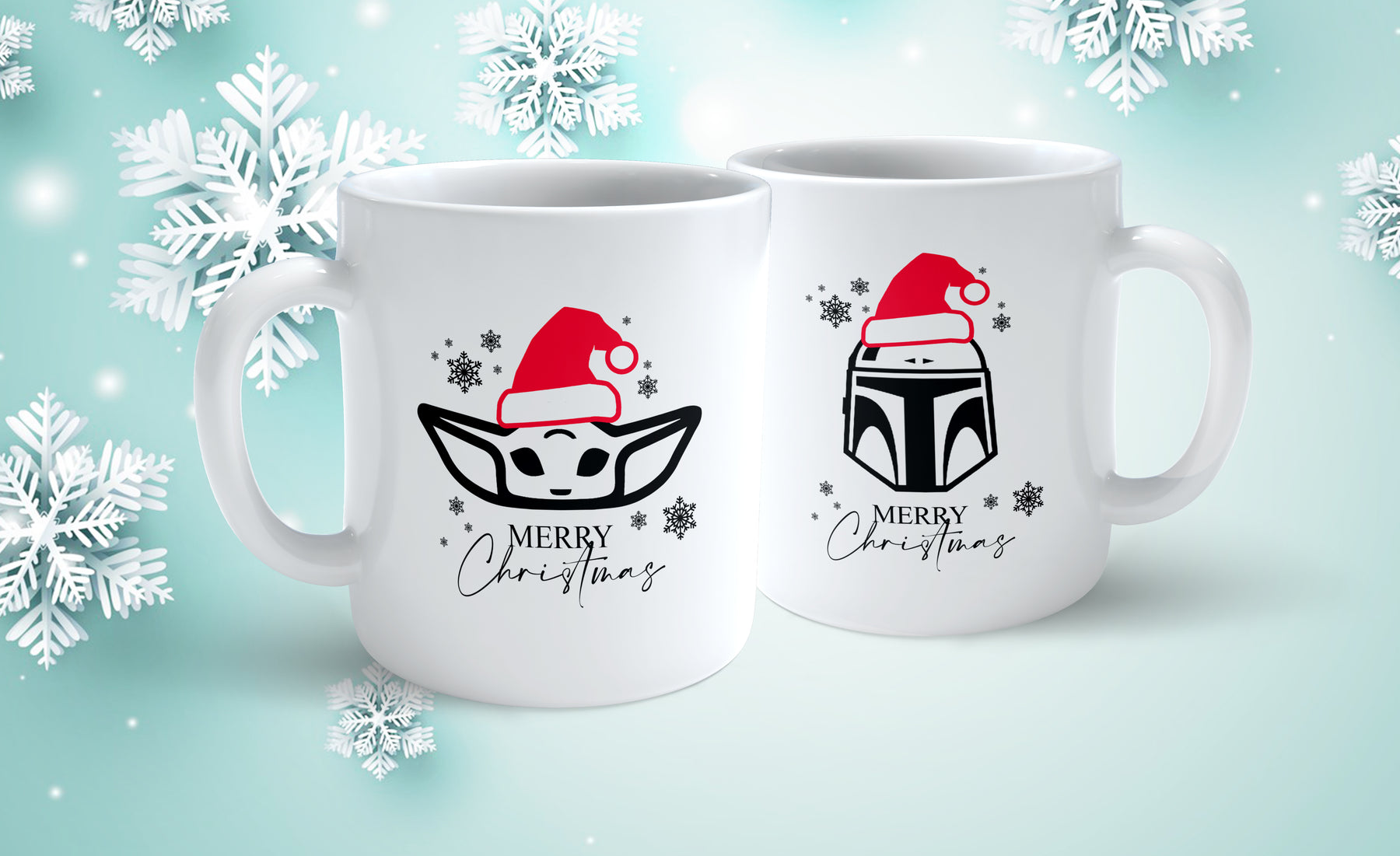 Star Wars Mandaloran Karácsonyi páros bögre