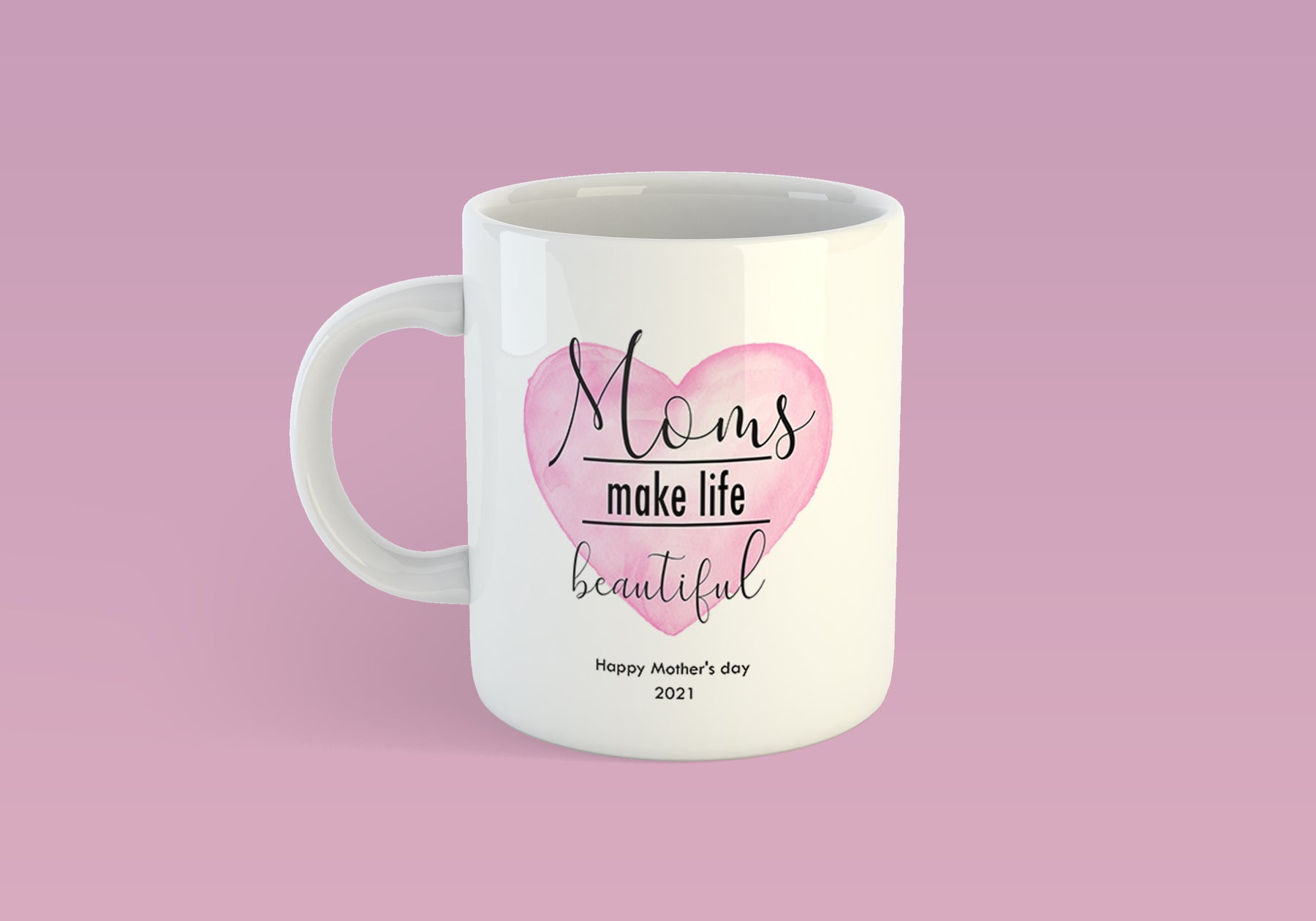 Moms make life beautiful bögre