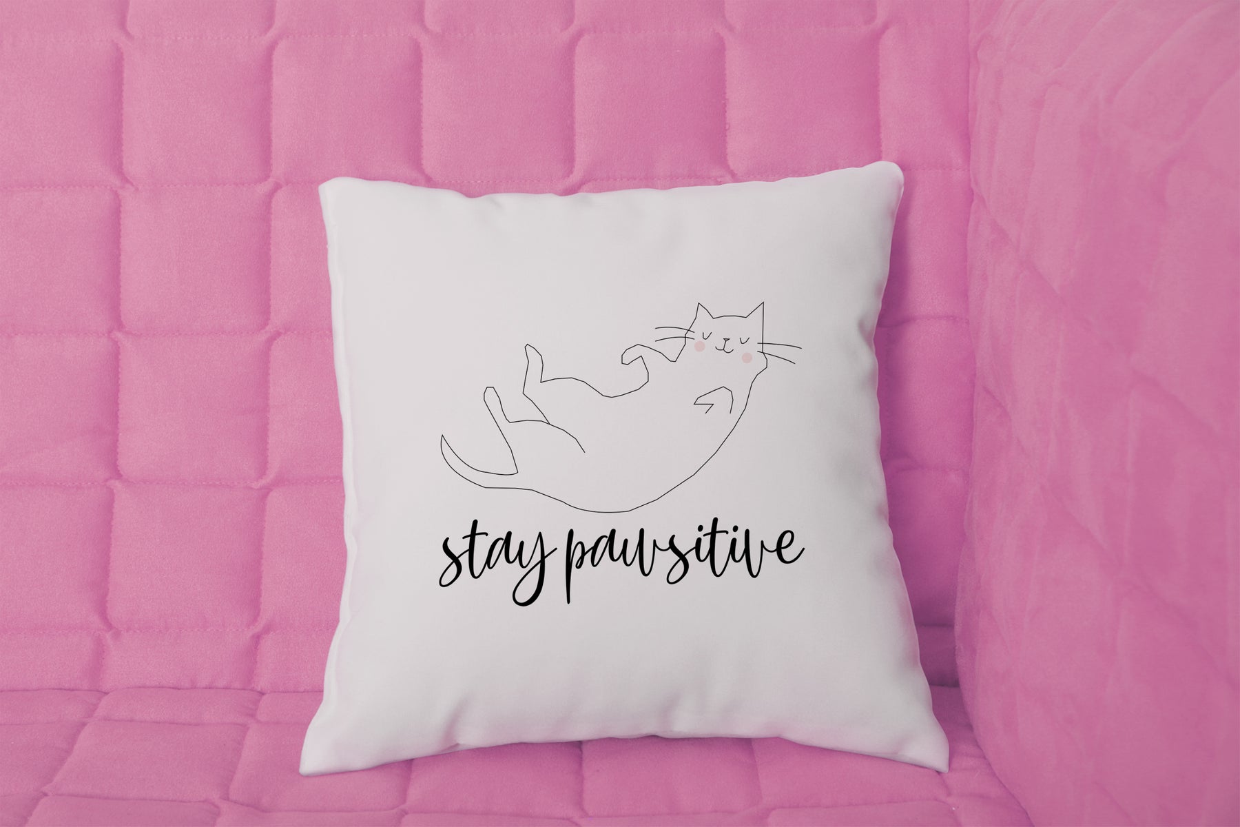 Stay pawsitive párna