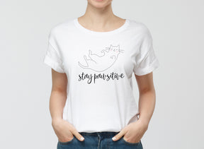 Stay pawsitive póló